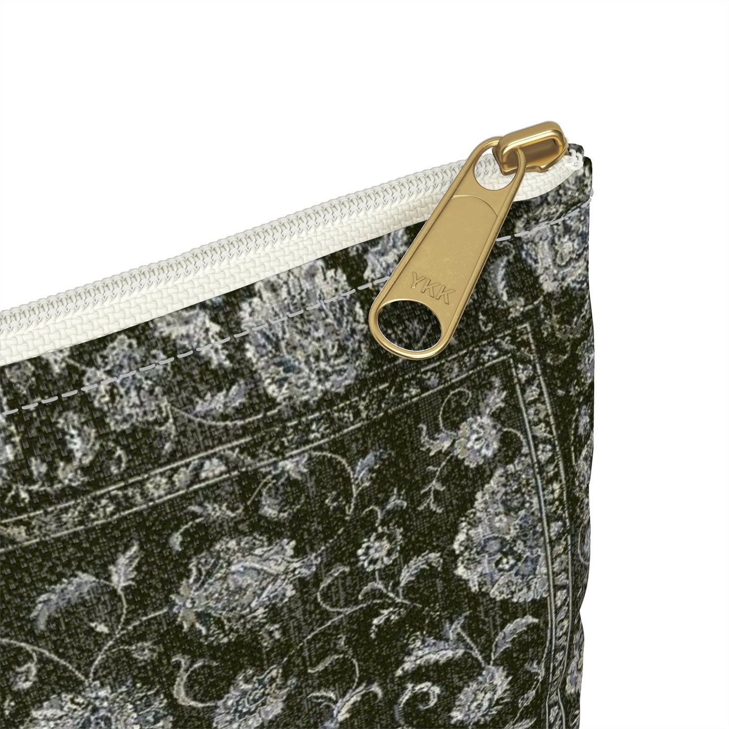 Green Floral Tapestry Pouch