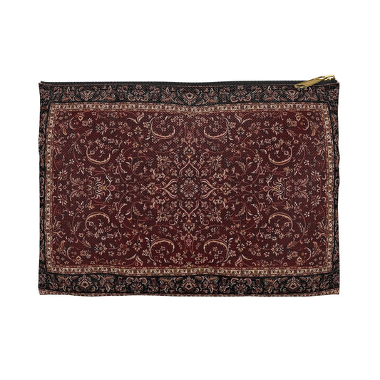 Deep Red Tapestry Pouch