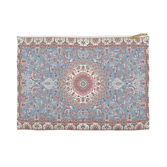 Blue & Rose Tapestry Pouch