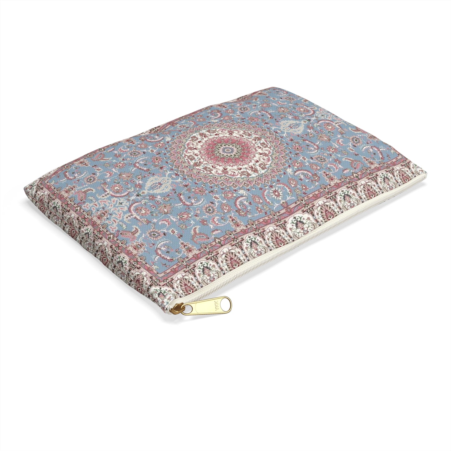 Blue & Rose Tapestry Pouch