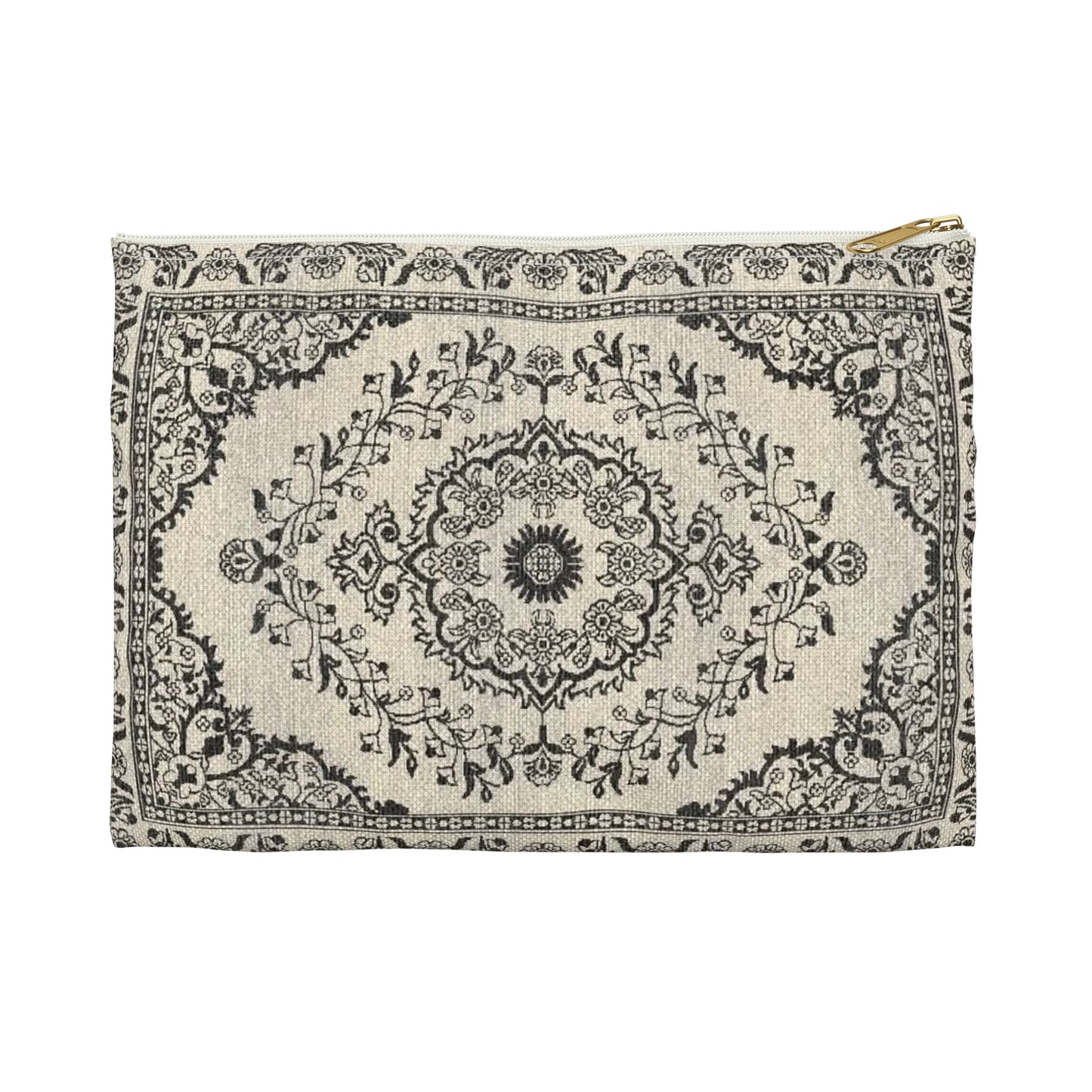 Black & Ivory Tapestry Pouch