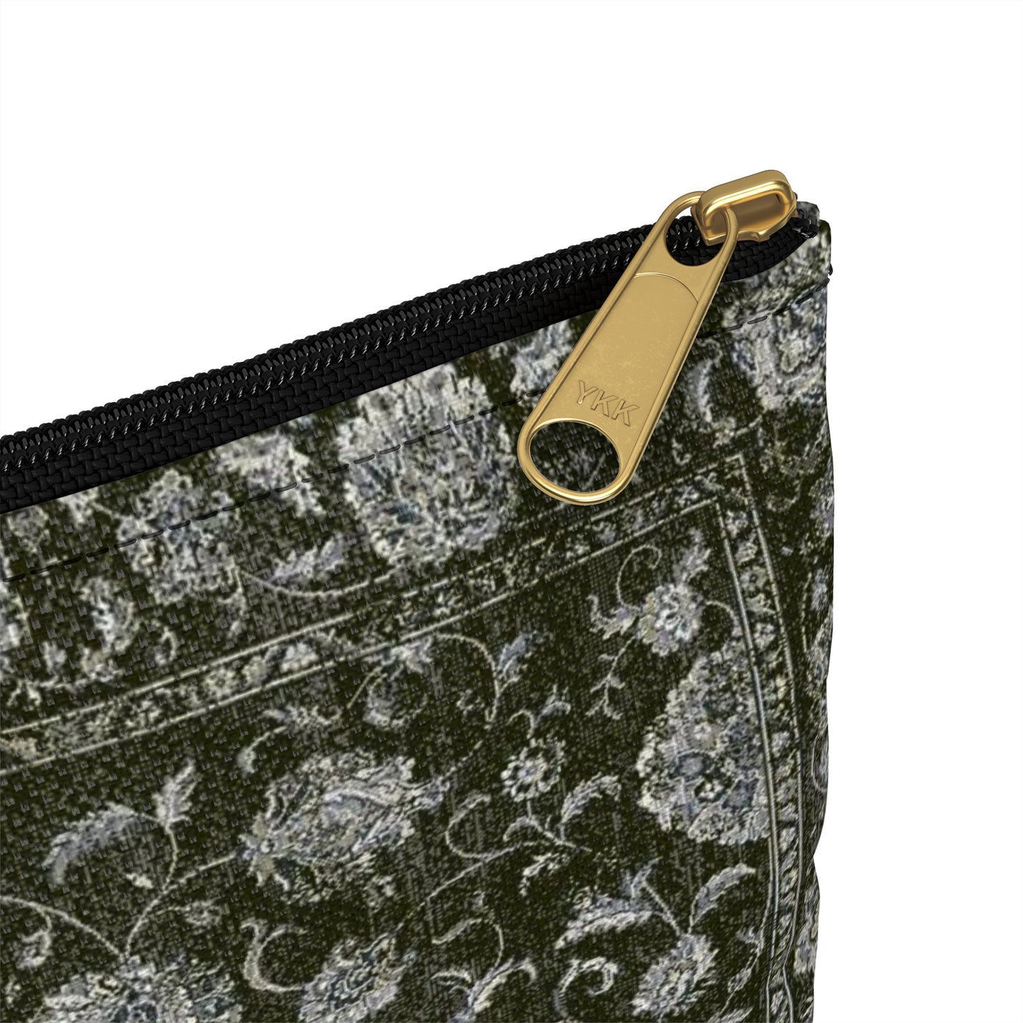 Green Floral Tapestry Pouch