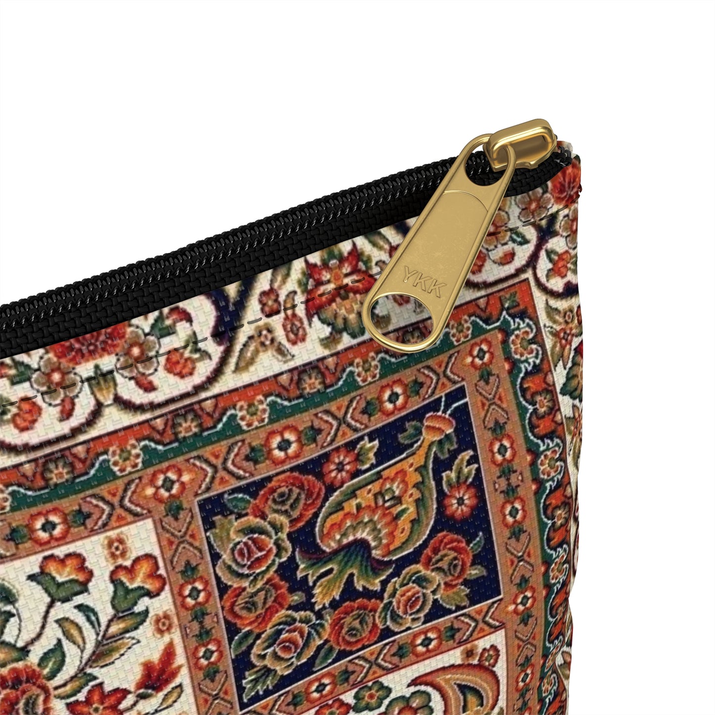 Floral Tile Tapestry Pouch