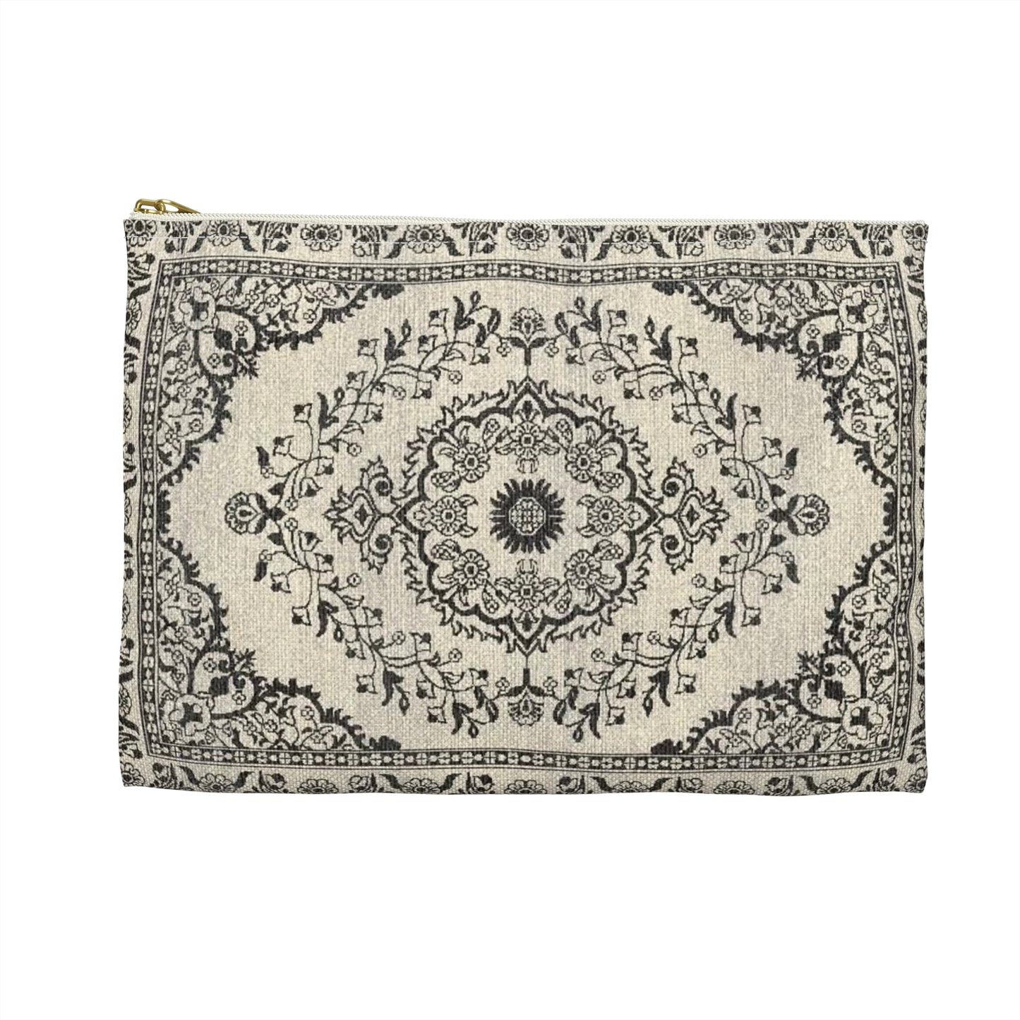 Black & Ivory Tapestry Pouch