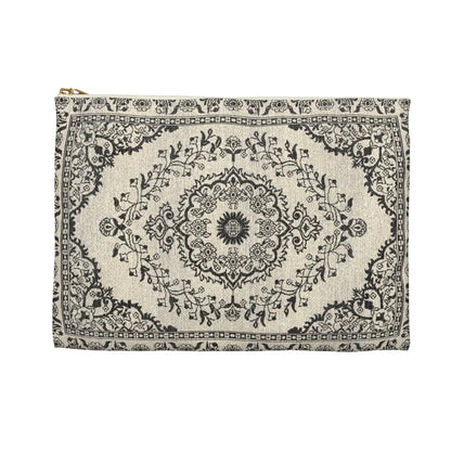 Black & Ivory Tapestry Pouch