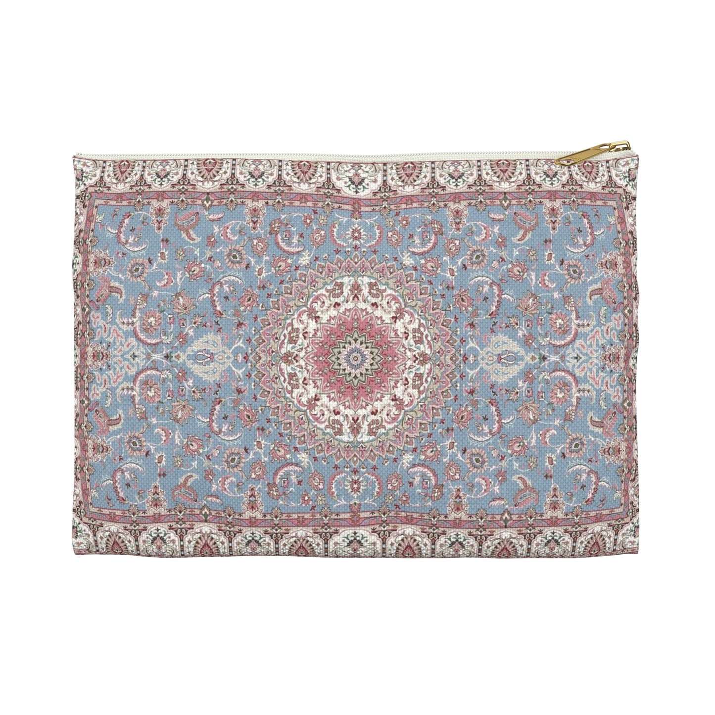 Blue & Rose Tapestry Pouch