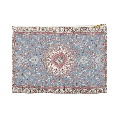 Blue & Rose Tapestry Pouch