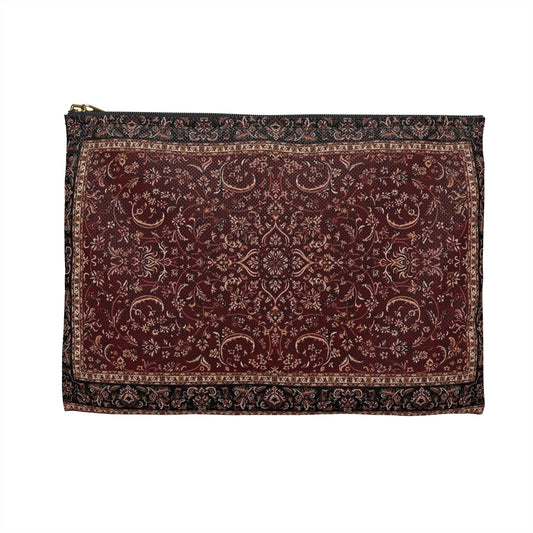 Deep Red Tapestry Pouch