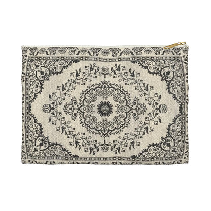 Black & Ivory Tapestry Pouch