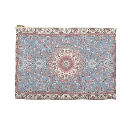 Blue & Rose Tapestry Pouch