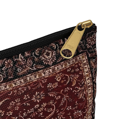 Borsa a Sacchetto in Arazzo Rosso Intenso