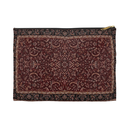 Borsa a Sacchetto in Arazzo Rosso Intenso