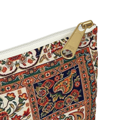 Floral Tile Tapestry Pouch