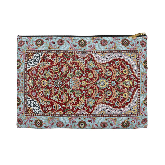 Red & Sky Tapestry Pouch