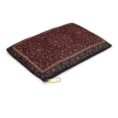Deep Red Tapestry Pouch