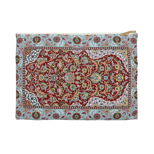 Red & Sky Tapestry Pouch
